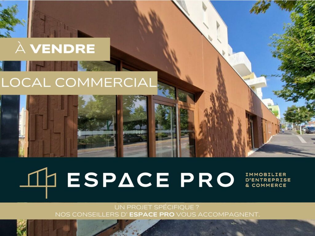 Sud de Caen – A VENDRE – cellule d&rsquo;activités avec vitrine neuve 130 m²