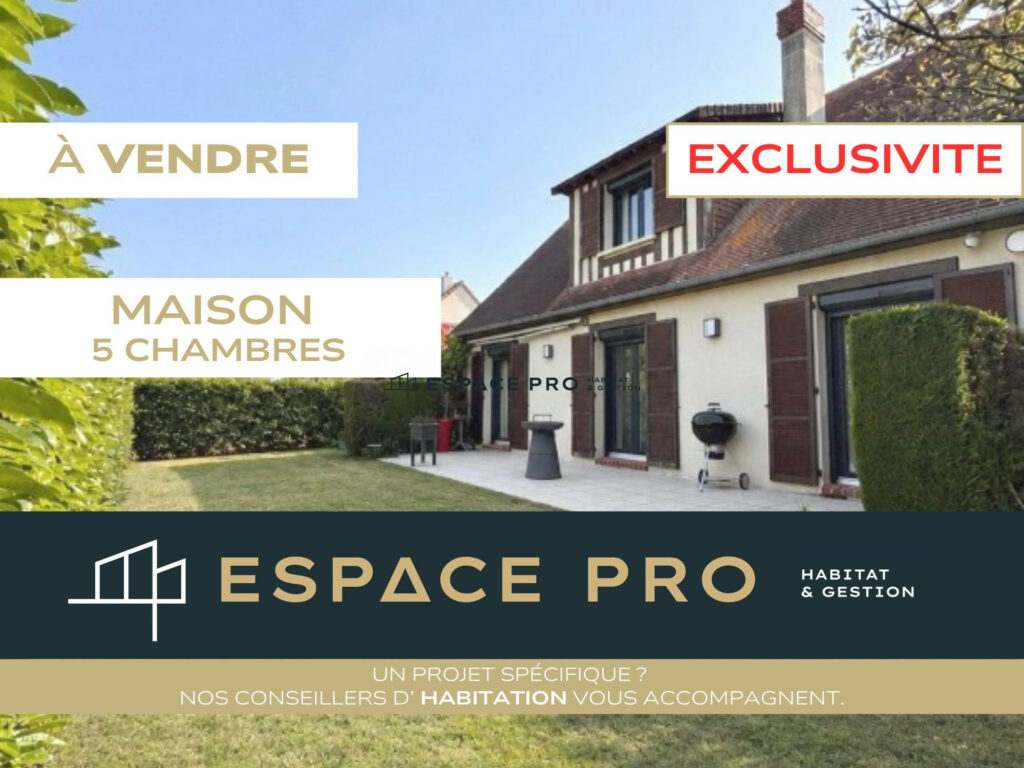 Maison de 5 chambres, avec sous-sol complet au milieu d&rsquo;un beau jardin
